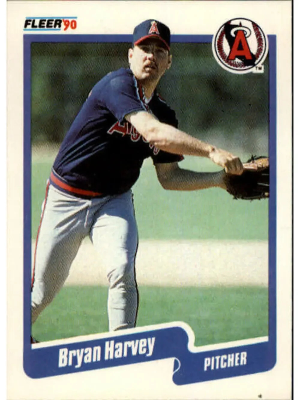 1990 Bryan Harvey Fleer Baseball Card #134